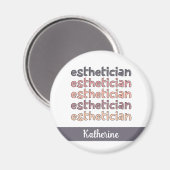 エステティシャンパーソナライズされた美容師 マグネット (正面/裏面)