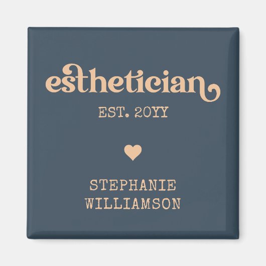 エステティシャンパーソナライズされた美容師 マグネット (正面)