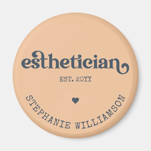 エステティシャンパーソナライズされた美容師 マグネット (正面)