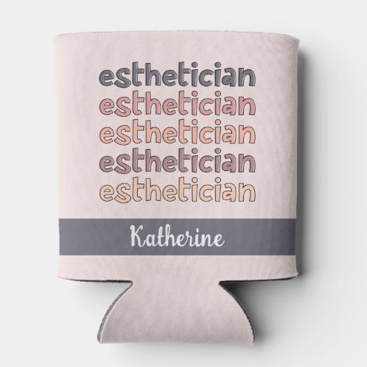 エステティシャンパーソナライズされた美容師 缶クーラー (裏面)