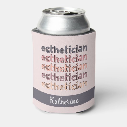エステティシャンパーソナライズされた美容師 缶クーラー (缶裏面)