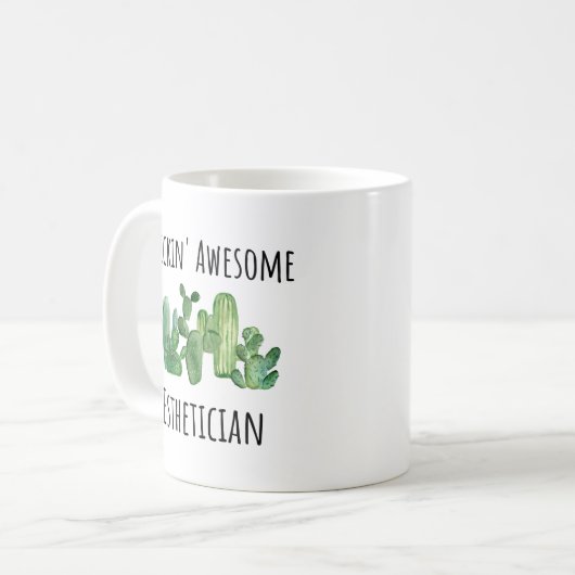 エステティシャンビューティシャンギフトアイディアマグ コーヒーマグカップ (正面左)