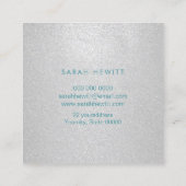 エステティシャンフェイクグリッター スクエア名刺 (裏面)
