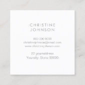 エステティシャンフェイクグリッター スクエア名刺 (裏面)