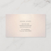 エステティシャンフェイクグリッター 名刺 (裏面)