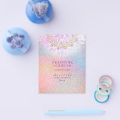 エステティシャンフェイク虹色グリッター チラシ (シングル)