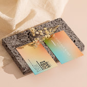 エステティシャンホログラフィックグラディエントSNSアイコン 名刺