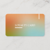 エステティシャンホログラフィモダンー勾配Qrコード ロイヤリティカード (正面)