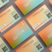 エステティシャンホログラフィモダンー勾配Qrコード ロイヤリティカード