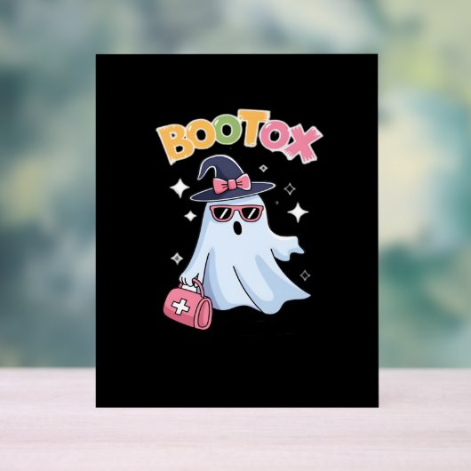 エステティシャンボトックスハロウィンエステティックナースプラスティ アクリルサイン (ニュートラル)