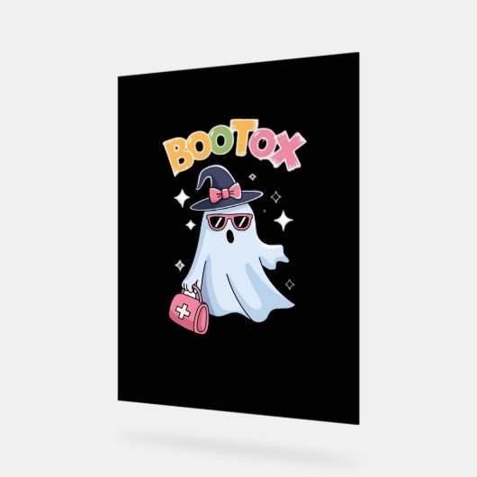 エステティシャンボトックスハロウィンエステティックナースプラスティ アクリルサイン (傾斜)