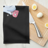 エステティシャンボトックスハロウィンエステティックナースプラスティ キッチンタオル (四つ折り)