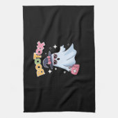 エステティシャンボトックスハロウィンエステティックナースプラスティ キッチンタオル (縦)