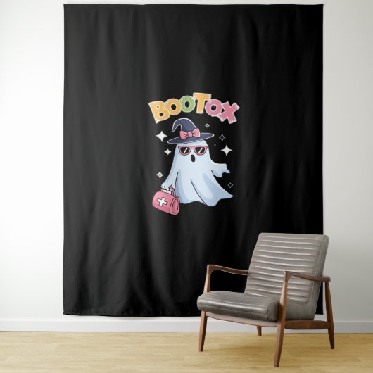 エステティシャンボトックスハロウィンエステティックナースプラスティ タペストリー (インサイチュ)