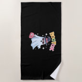 エステティシャンボトックスハロウィンエステティックナースプラスティ ビーチタオル (正面)