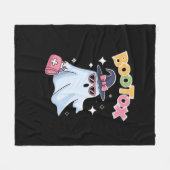 エステティシャンボトックスハロウィンエステティックナースプラスティ フリースブランケット (正面(横))