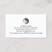 エステティシャンボーティシアンモノグラム美しい 名刺 (裏面)