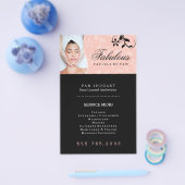 エステティシャンマーケティングフライヤー チラシ (シングル)