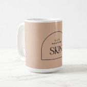 エステティシャンミニマル赤面アーチ美しい事業  コーヒーマグカップ (正面左)