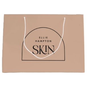 エステティシャンミニマル赤面アーチ美しい事業 ラージペーパーバッグ