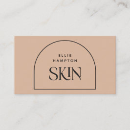 エステティシャンミニマル赤面アーチ美しい化粧料 名刺