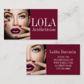 エステティシャンモダンサロン&スパメイクアップアーティスト 名刺 (正面/裏面)