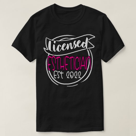 エステティシャンライセンス2022エステティシャン Tシャツ (デザイン正面)