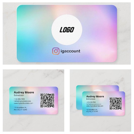 エステティシャンロゴテンプレート 名刺