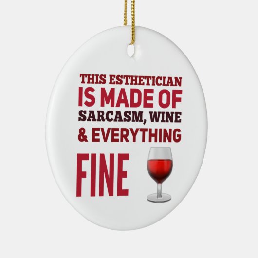 エステティシャンワインギフト セラミックオーナメント (右)