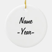 エステティシャンワインギフト セラミックオーナメント (裏面)