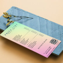 エステティシャン価格リストメニューパステルホログラフィック