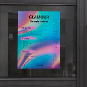 エステティシャン価格表ホログラフィックエステティシャン ポスター