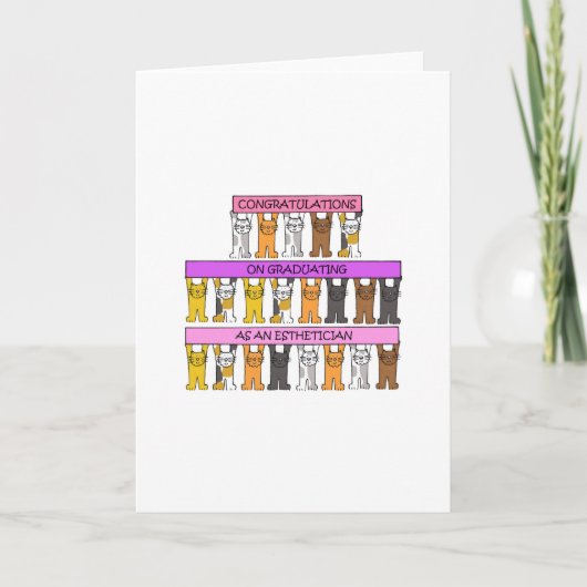 エステティシャン卒業おめでとう カード (正面)
