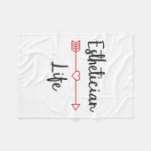 エステティシャン寿命 フリースブランケット (正面(横))