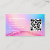エステティシャン情報QRコード 名刺 (正面)