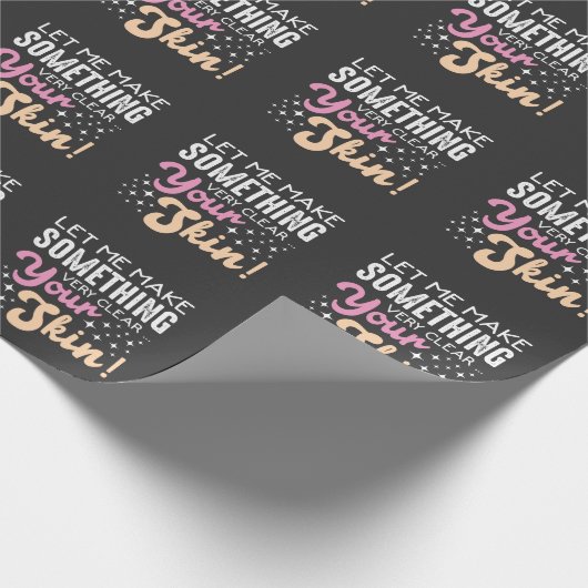 エステティシャン気にスキンメークアーティスト美容師 ラッピングペーパー (角)