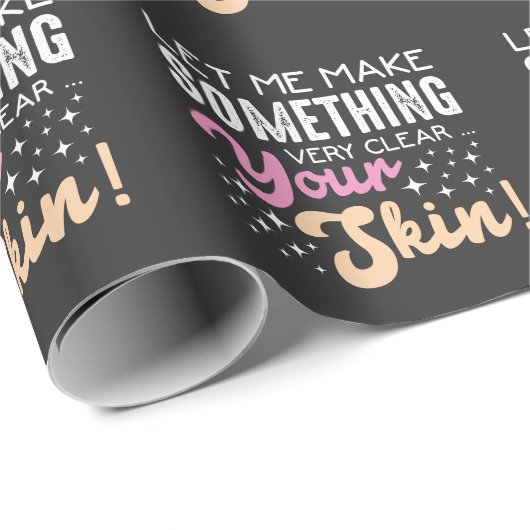 エステティシャン気にスキンメークアーティスト美容師 ラッピングペーパー (ロールコーナー)