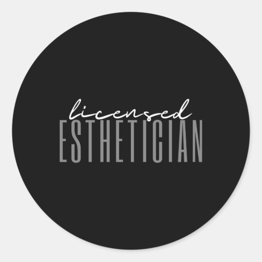 エステティシャン気に皮 ラウンドシール (正面)
