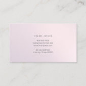 エステティシャン紫 名刺 (裏面)