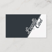 エステティシャン美しいサロン白黒グレーグレー ロイヤリティカード (正面)