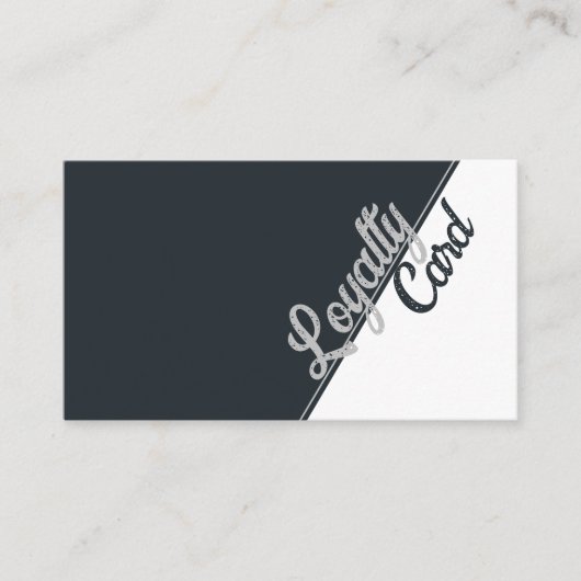 エステティシャン美しいサロン白黒グレーグレー ロイヤリティカード (正面)