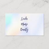 エステティシャン美しいホログラム 名刺 (正面)