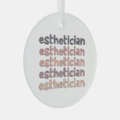 エステティシャン美容師ビューティシアンキュート ガラスオーナメント (正面右)