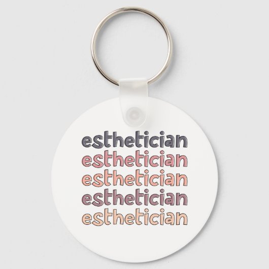 エステティシャン美容師ビューティシアンキュート キーホルダー (正面)