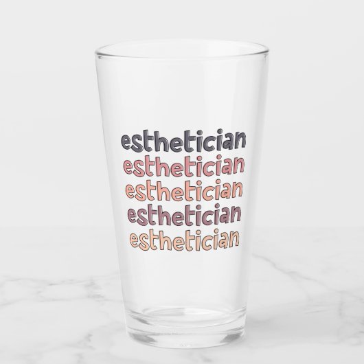エステティシャン美容師ビューティシアンキュート タンブラーグラス (正面)