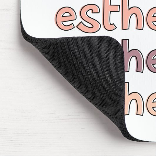 エステティシャン美容師ビューティシアンキュート マウスパッド (コーナー)