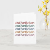 エステティシャン美容師ビューティシアンメイクアップアーティスト カード (黄色い花)
