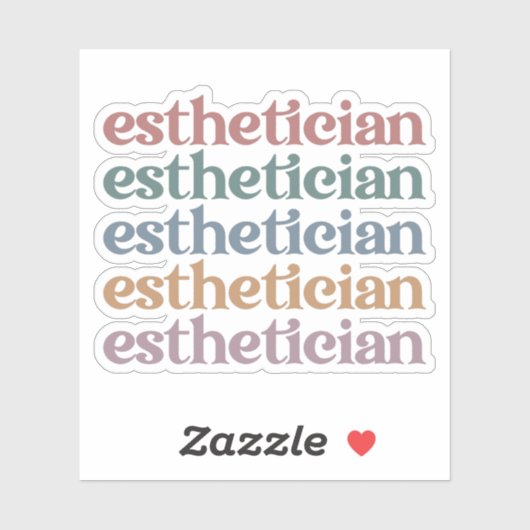 エステティシャン美容師ビューティシアンメイクアップアーティスト シール (シート)