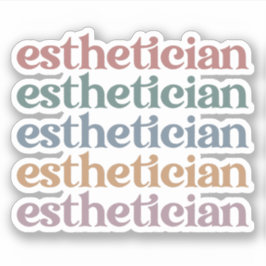 エステティシャン美容師ビューティシアンメイクアップアーティスト シール