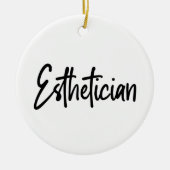 エステティシャン美容師ビューティシアンメイクアップアーティスト セラミックオーナメント (正面)